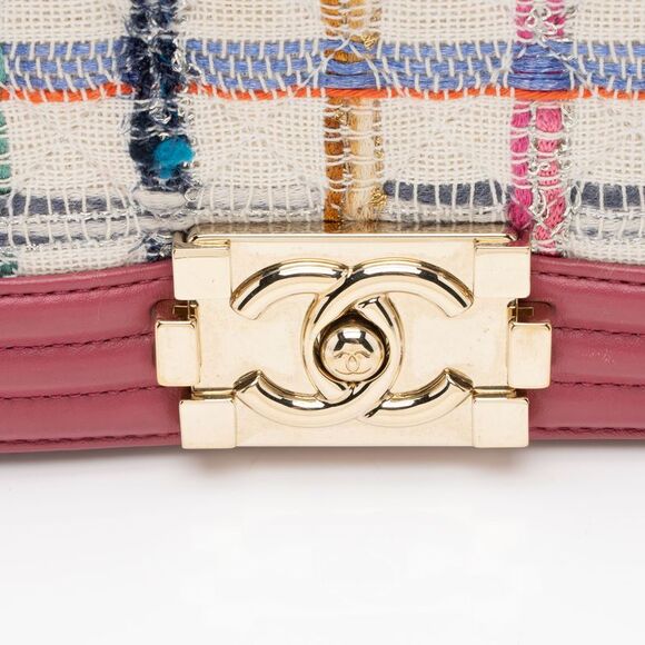 Chanel Lambskin Tweed Small Boy Bag - Picture 9 of 16